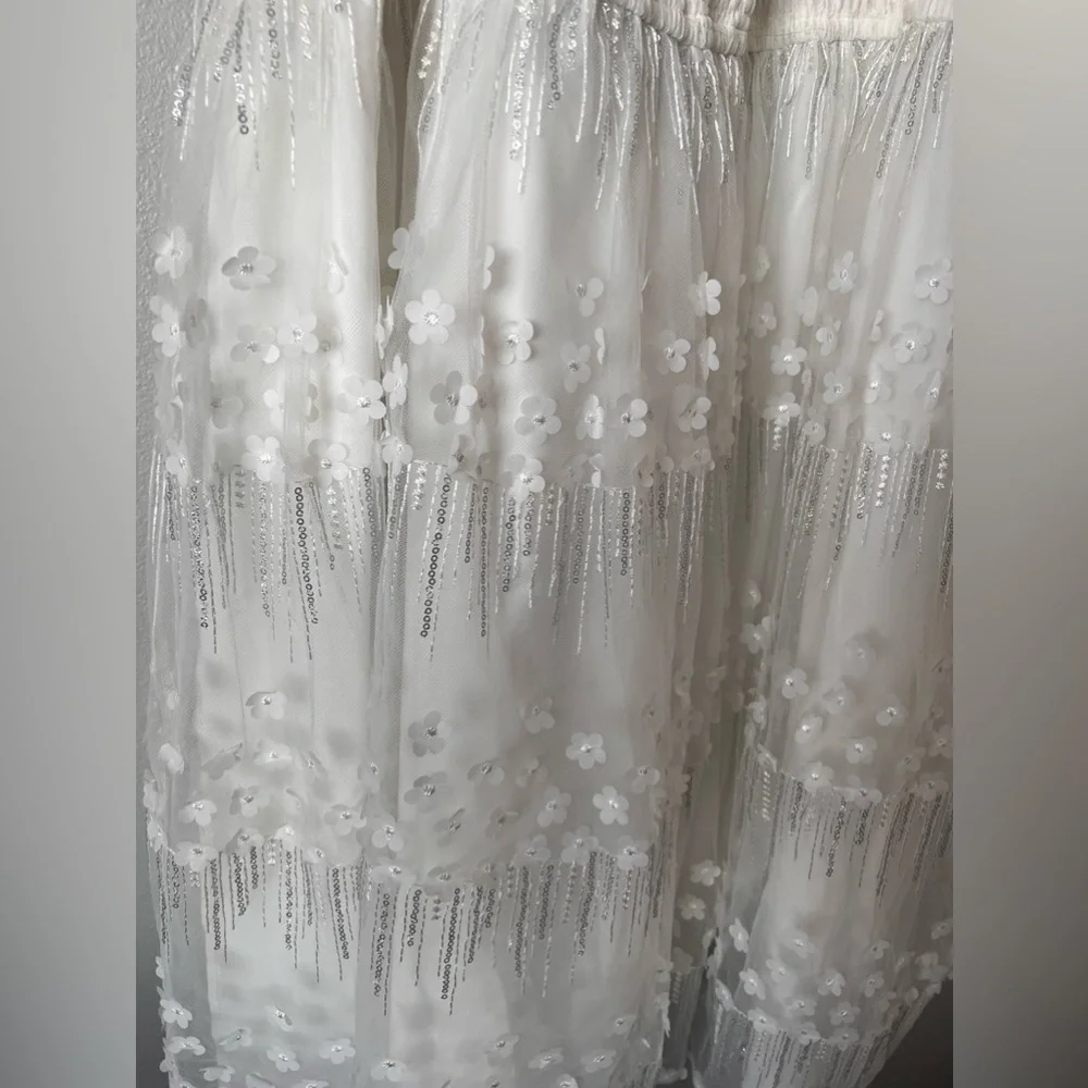 Plus size white floral dress from JessaKae - Picture 3 of 5